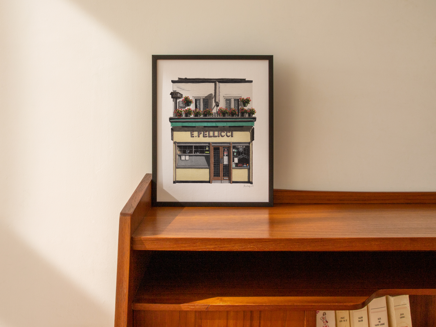 Bethnal Green - E Pellicci Cafe - Giclée Print (unframed