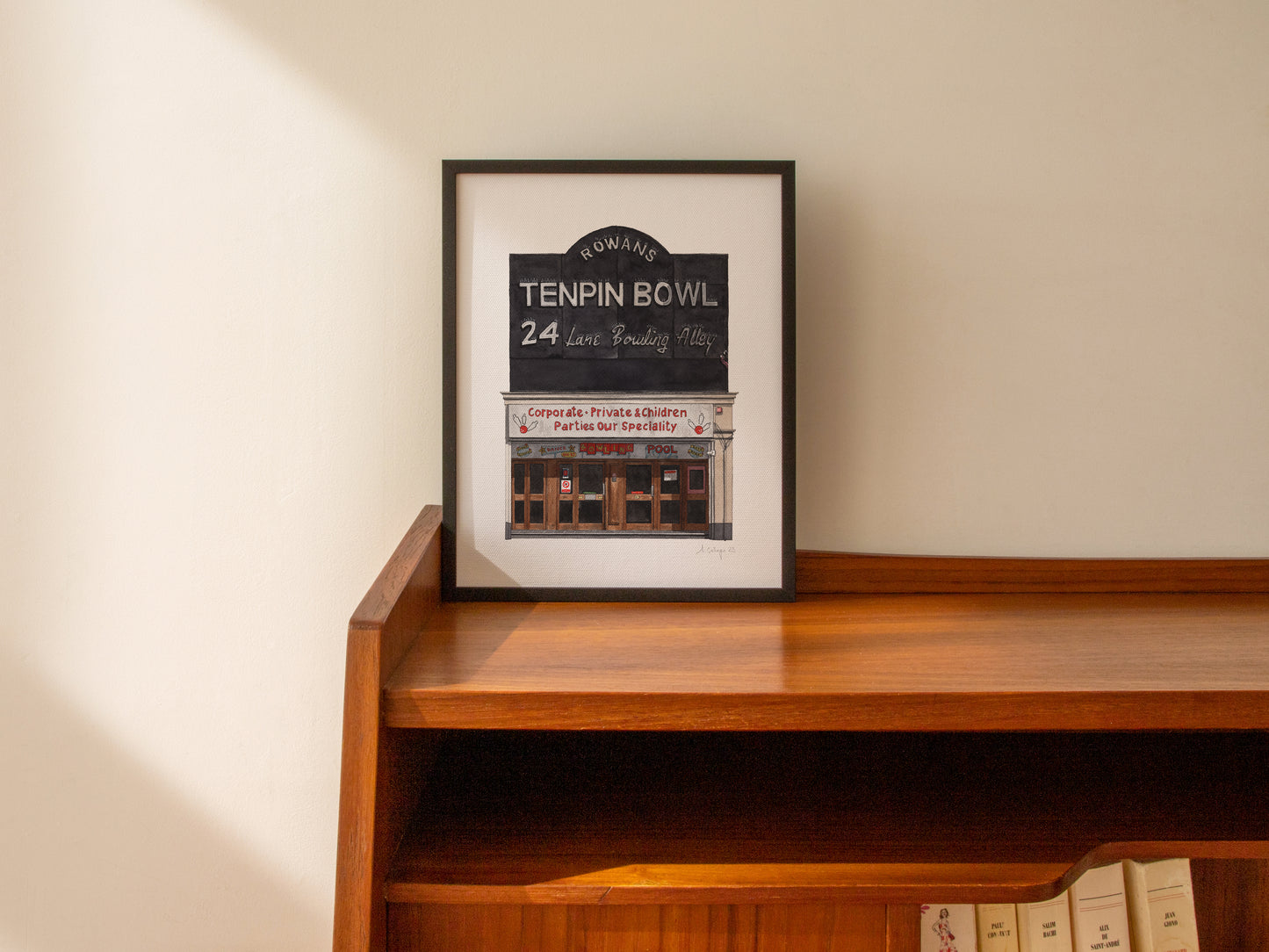 Finsbury Park - Rowans Tenpin Bowl - Giclée Print (unframed) - Islington