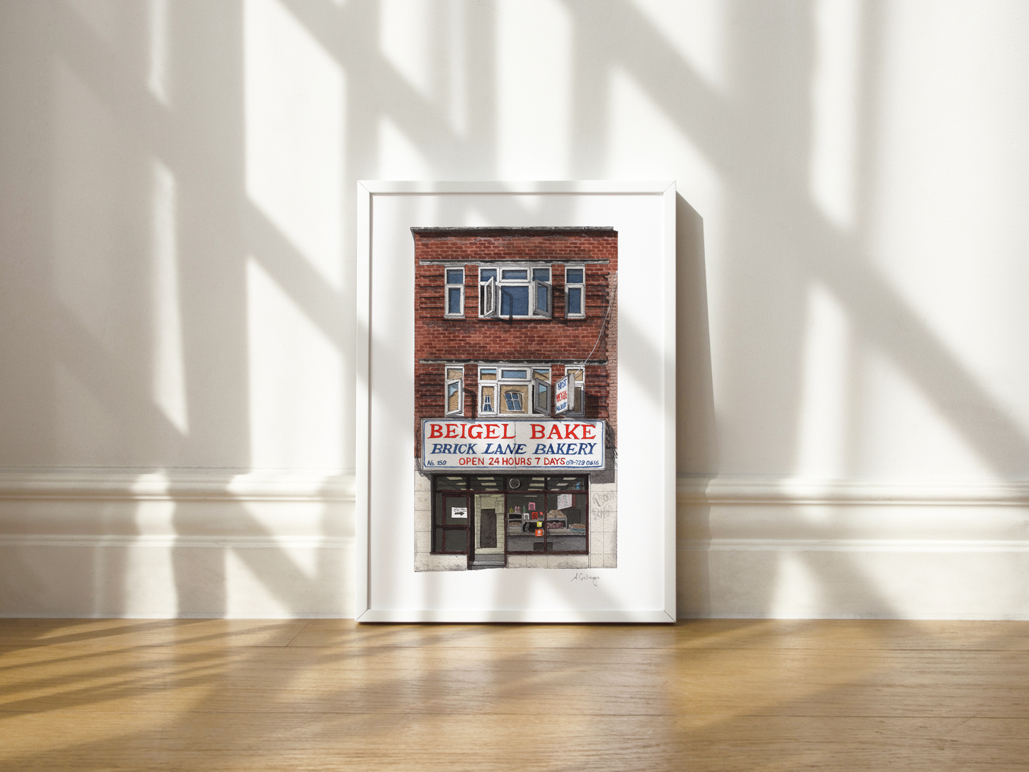 Brick Lane - Beigel Bake - Giclée Print (unframed) - Shoreditch