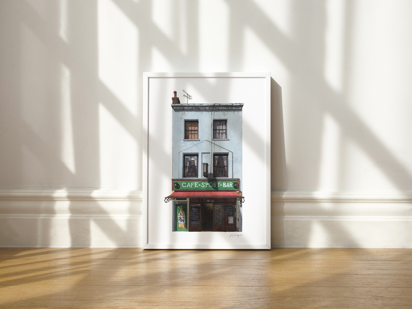 Farringdon - Café Kick - Giclée Print (unframed)