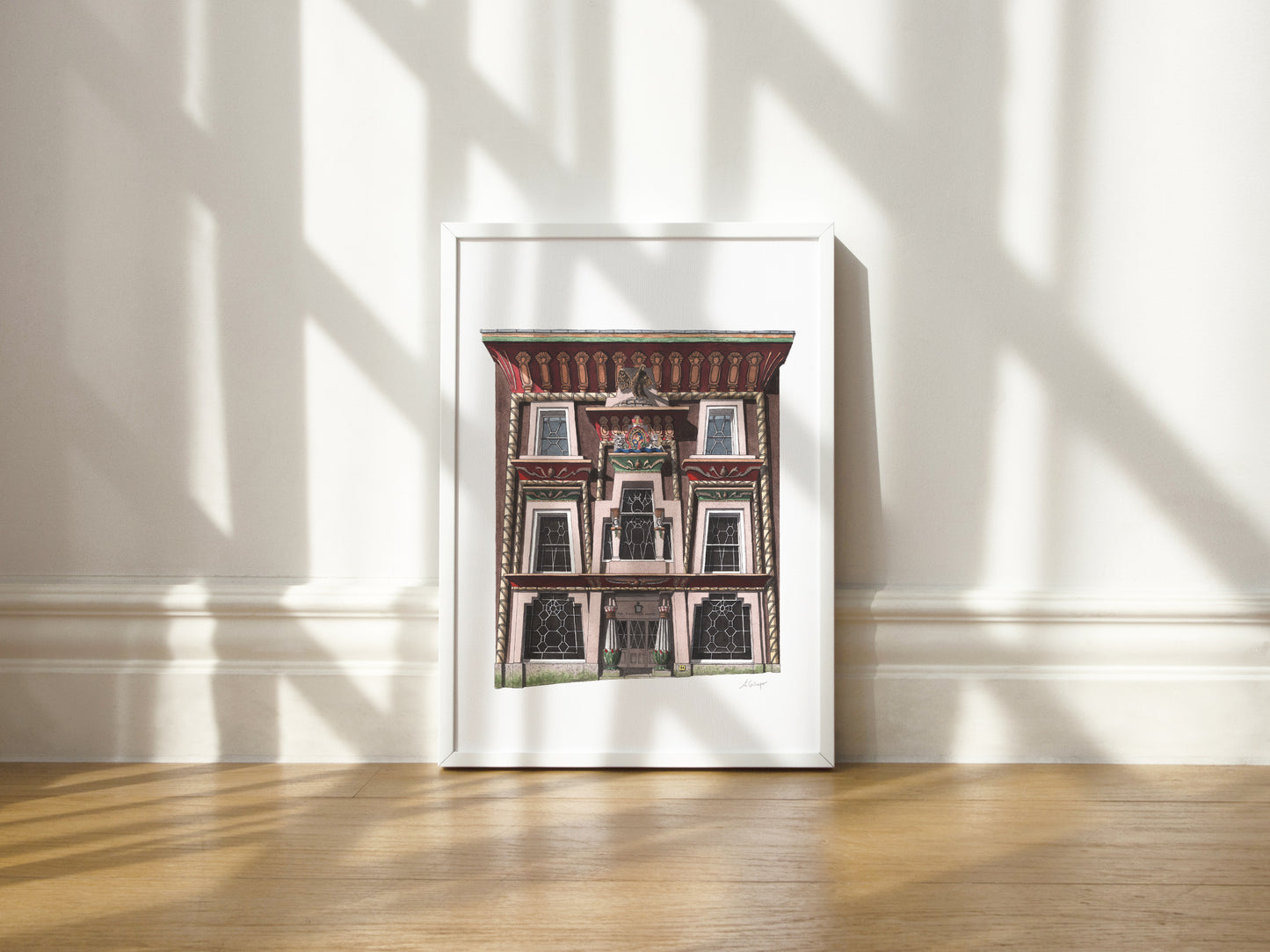 Cornwall - Penzance - The Egyptian House - Giclée Print (unframed)