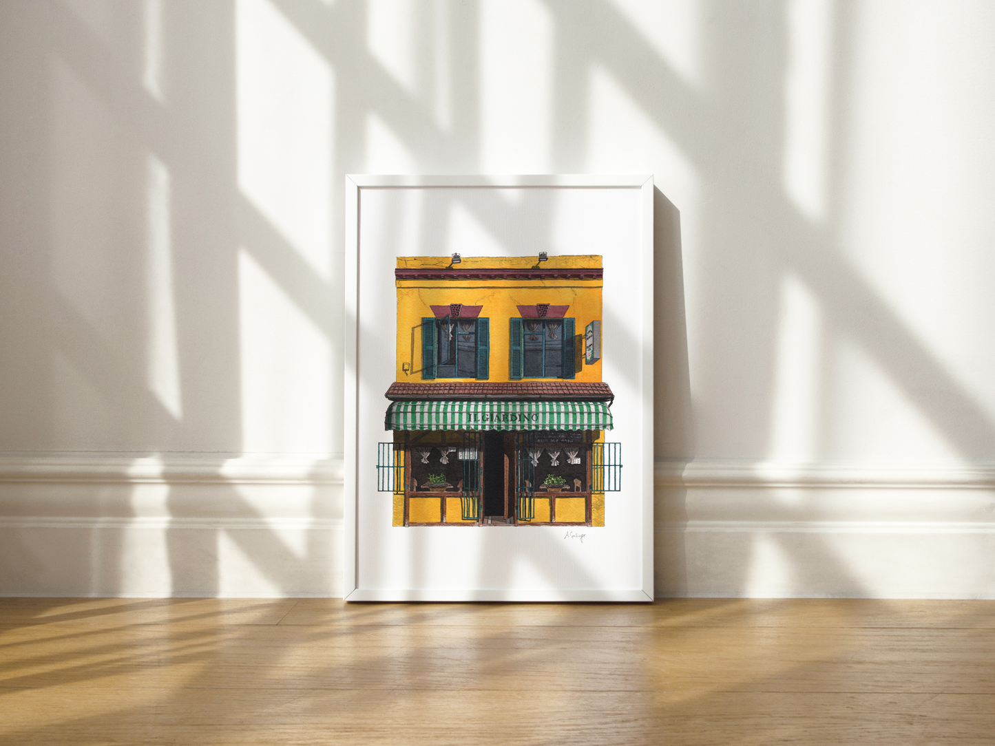 Peckham - Il Giardino restaurant - Giclée Print (unframed)