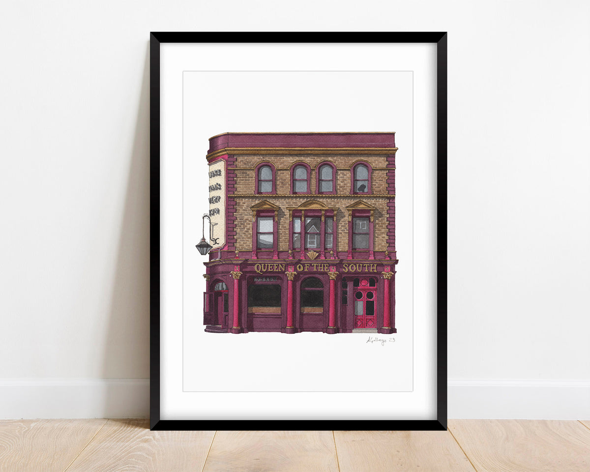 Tulse Hill - Queen of the South - Original watercolour painting (unframed)
