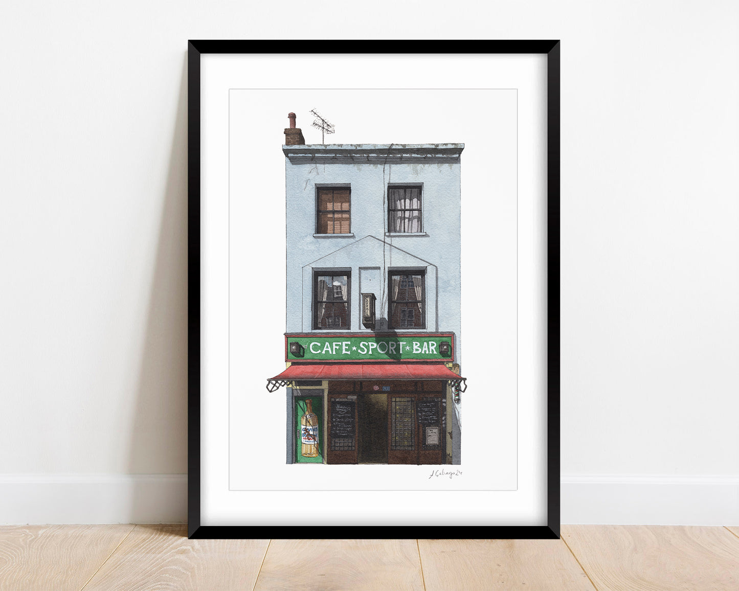 Farringdon - Café Kick - Giclée Print (unframed)
