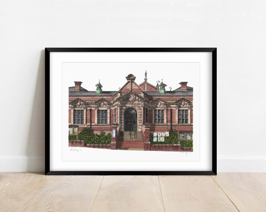 Herne Hill - Carnegie Library - Giclée Print (unframed)