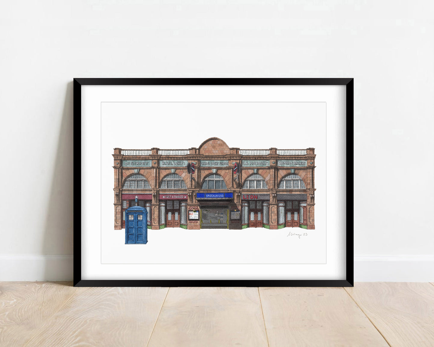 Earls Court Station - Giclée Print (unframed)