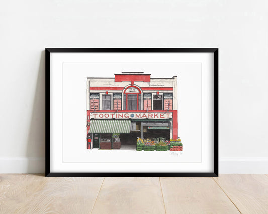 Tooting - Tooting Market - Giclée Print (unframed)