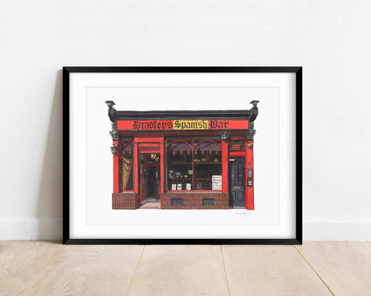 Soho - Bradley's Spanish Bar - Giclée Print (unframed)