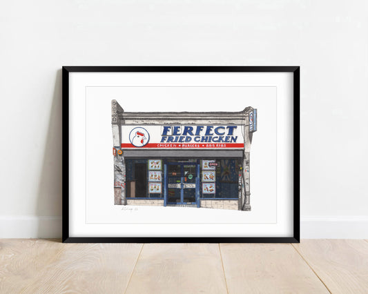 Forest Hill - Ferfect Fried Chicken Shop - Giclée Print (unframed)