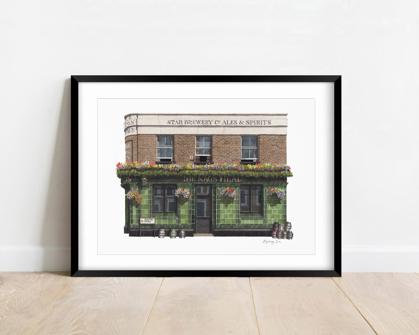 Greenwich - The Pelton Arms pub - Giclée Print (unframed)