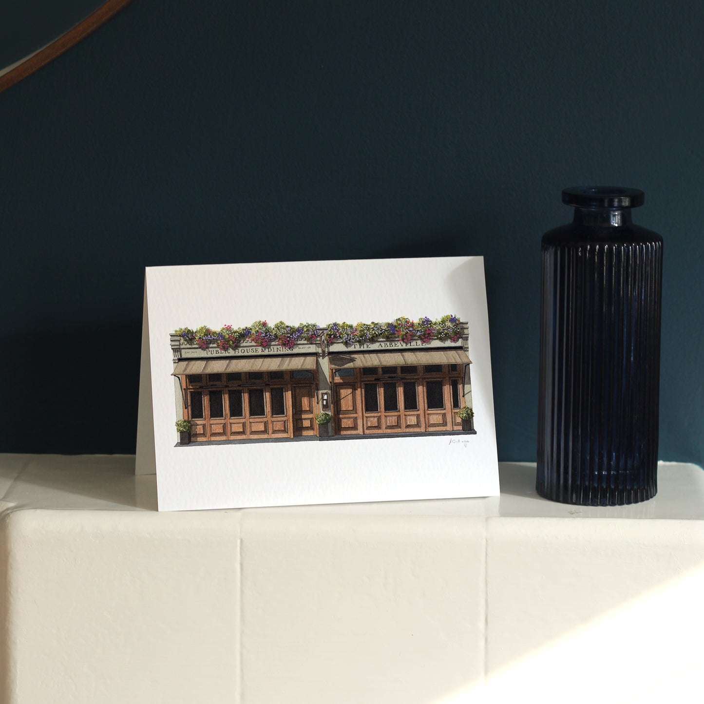 Clapham - The Abbeville - Greeting card with envelope