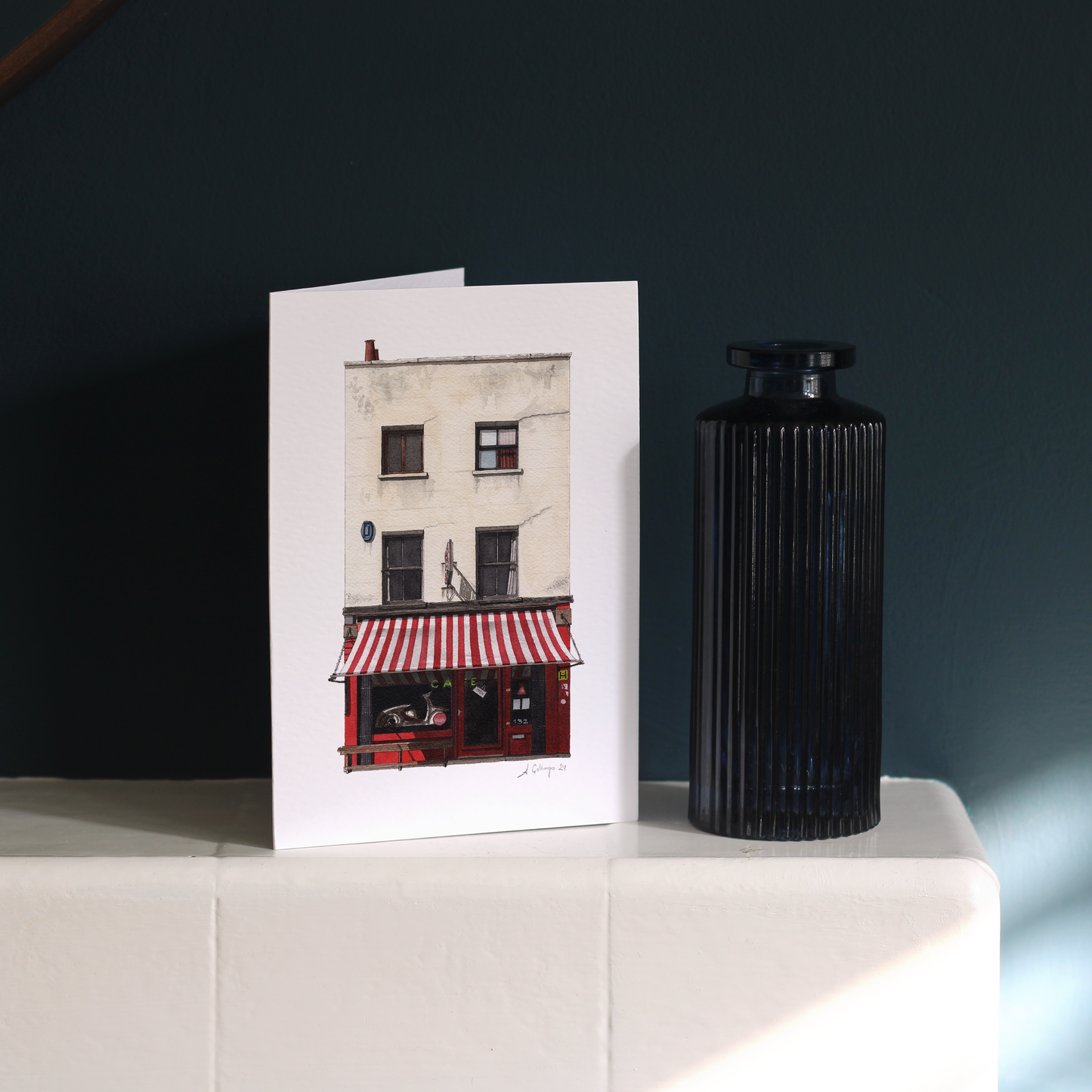 Waterloo - Scootercaffe - Greeting card with envelope