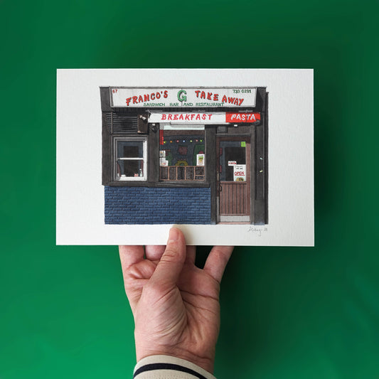 Shoreditch - Franco's Take Away - Giclée Print (unframed)