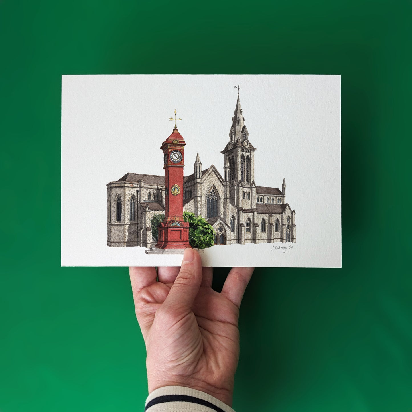 Highbury Place Clocktower - Giclée Print (unframed)