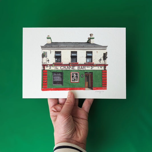 Galway - The Crane Bar - Giclée Print (unframed) - Ireland