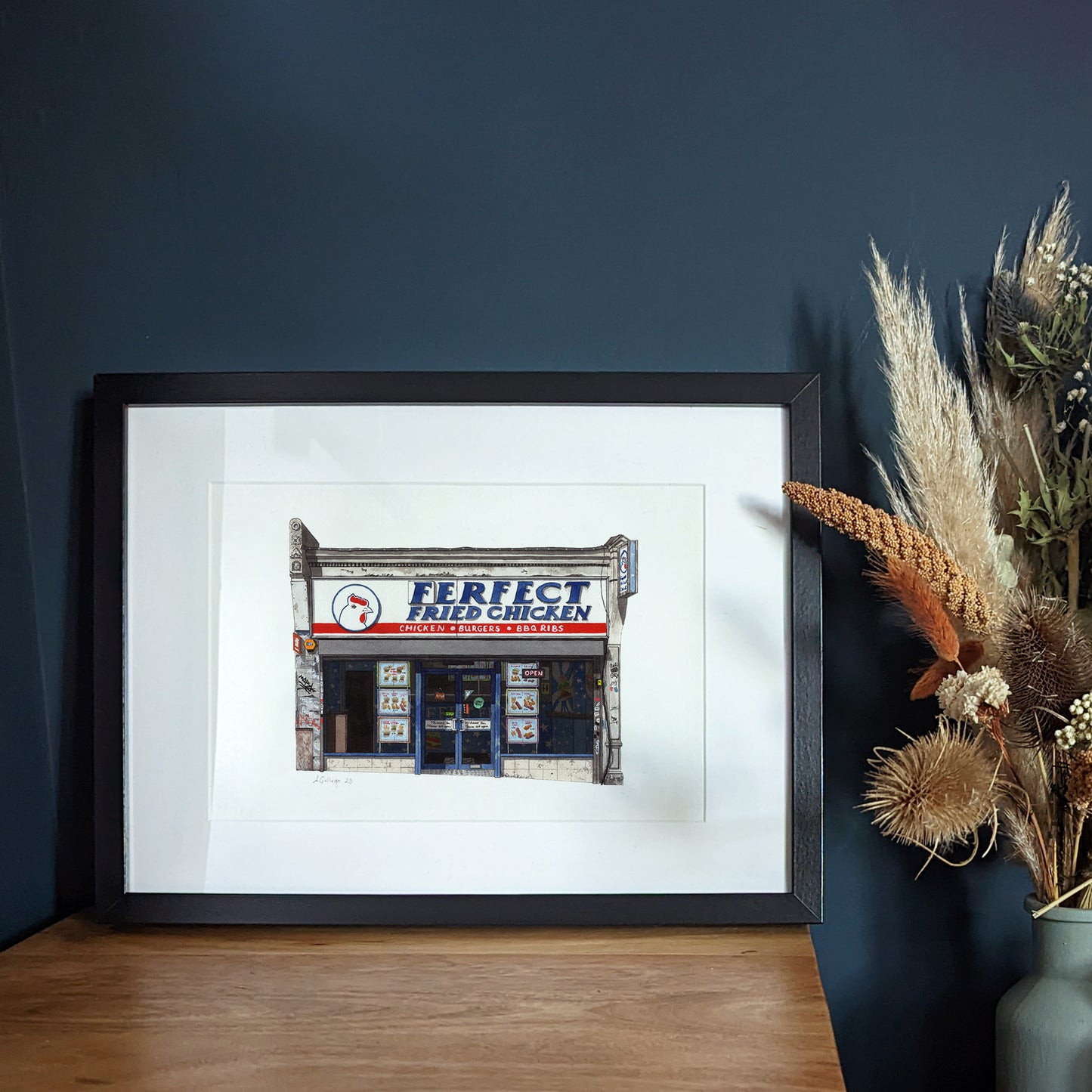 Forest Hill - Ferfect Fried Chicken Shop - Giclée Print (unframed)