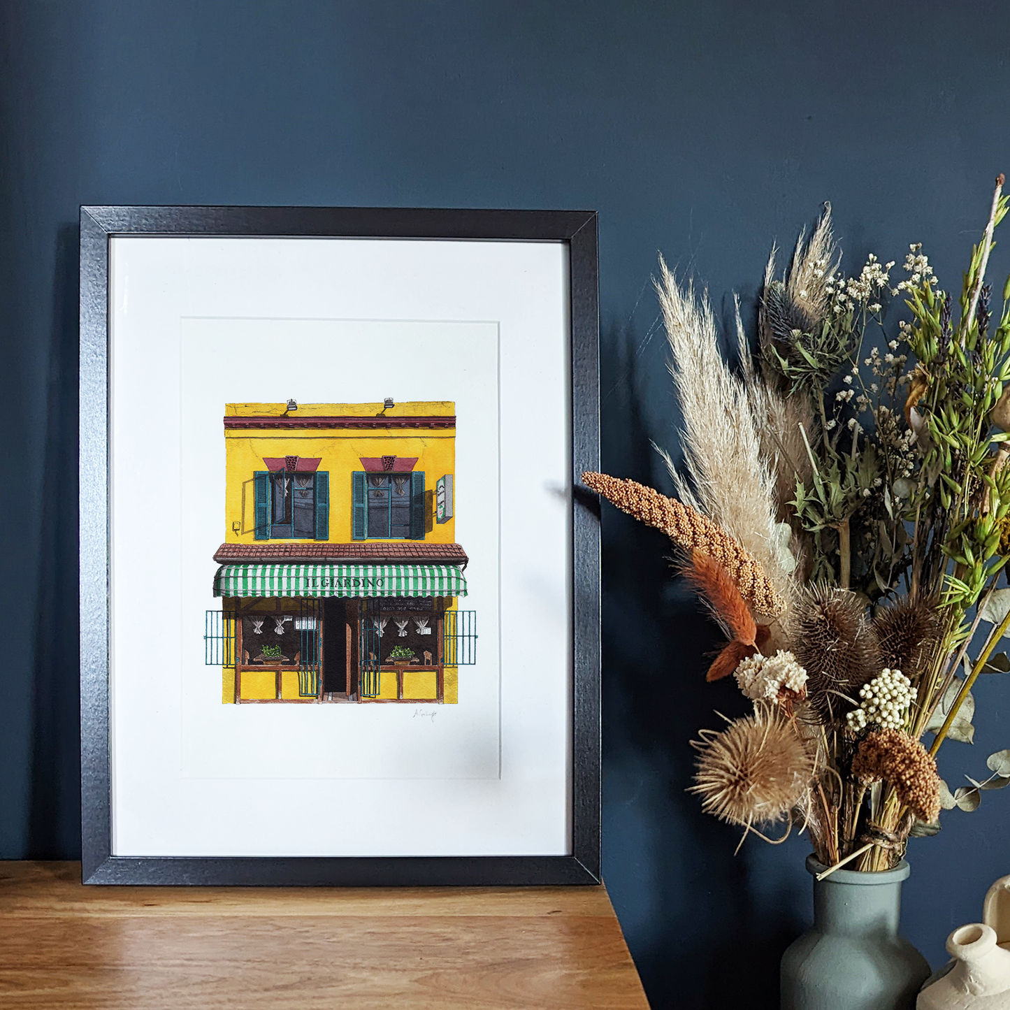 Peckham - Il Giardino restaurant - Giclée Print (unframed)