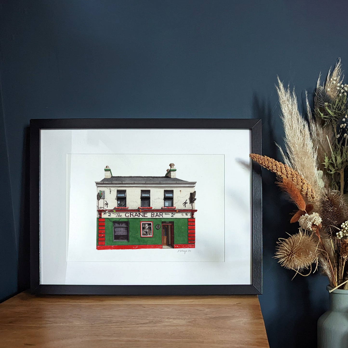 Galway - The Crane Bar - Giclée Print (unframed) - Ireland