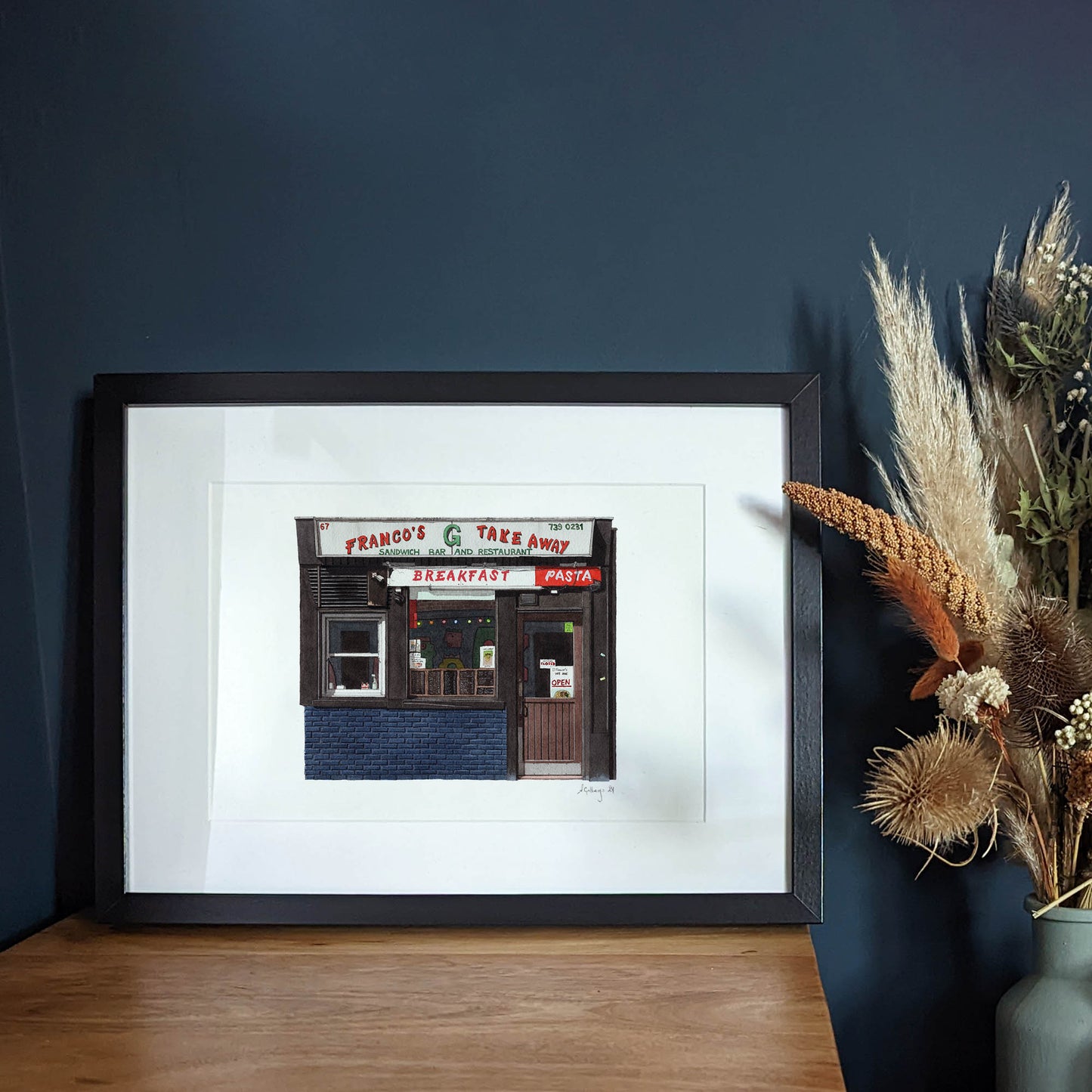 Shoreditch - Franco's Take Away - Giclée Print (unframed)