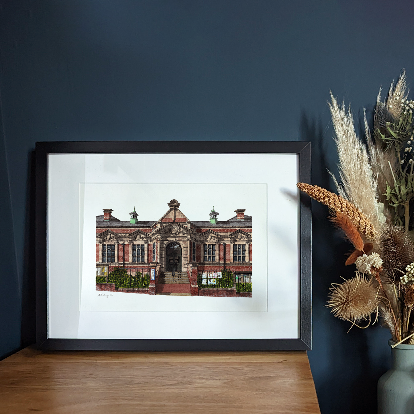Herne Hill - Carnegie Library - Giclée Print (unframed)