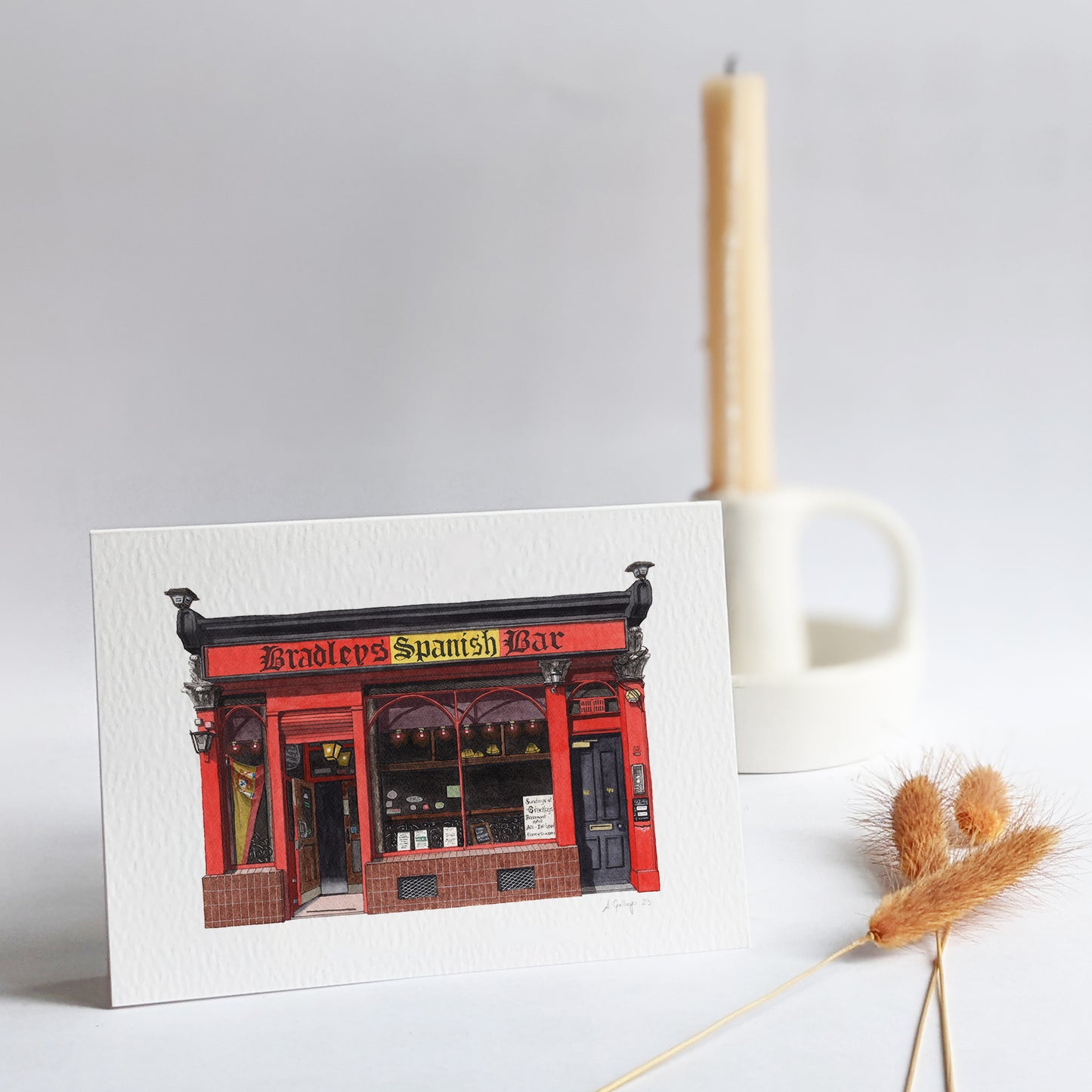 Soho - Bradley's Spanish Bar - Greeting card with envelope