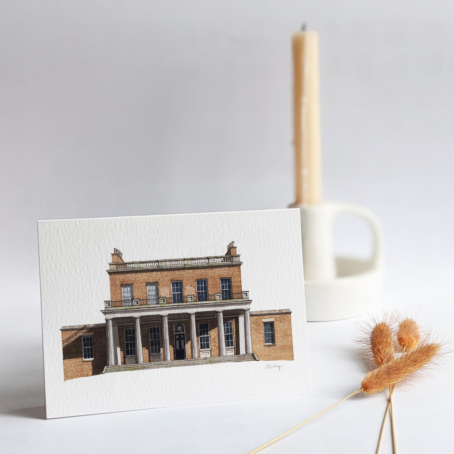 Stoke Newington - Clissold House - Greeting card with envelope - Newington Green