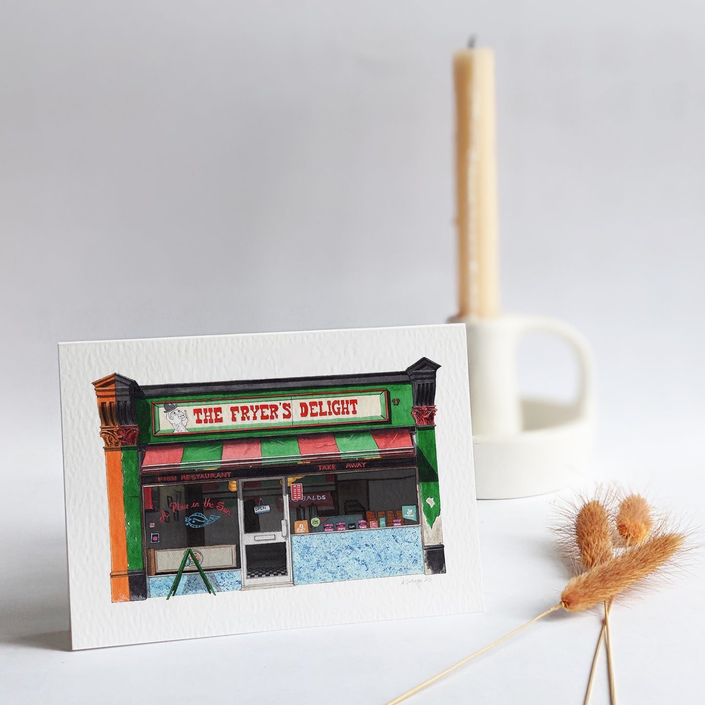 Holborn - The Fryer's Delight - Greeting card with envelope