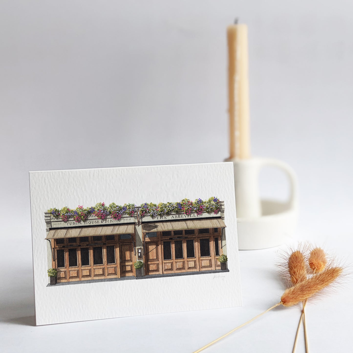 Clapham - The Abbeville - Greeting card with envelope