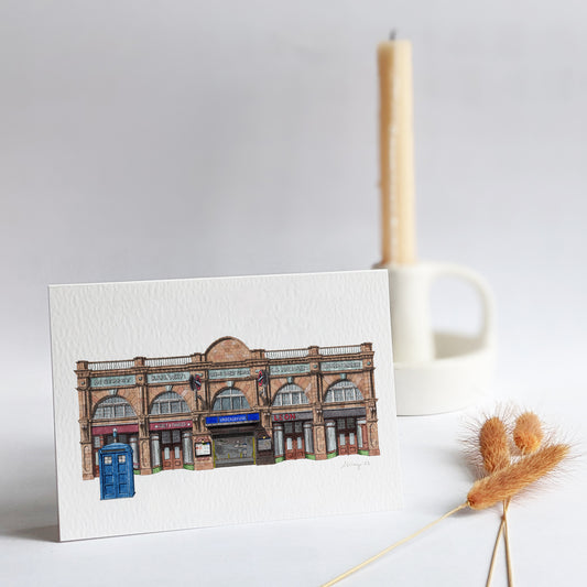 Earl's Court Station - Greeting card with envelope
