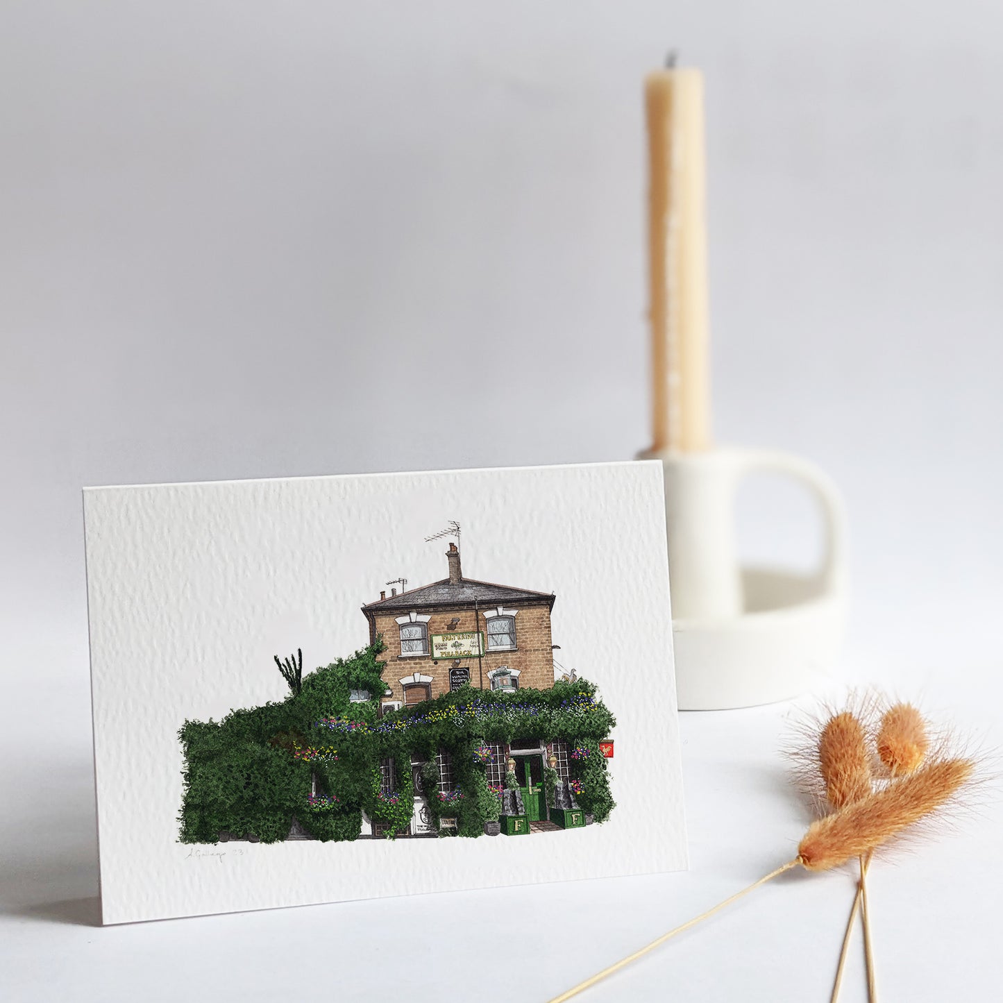 Finsbury Park - Faltering Fullback - Greeting card with envelope - Islington