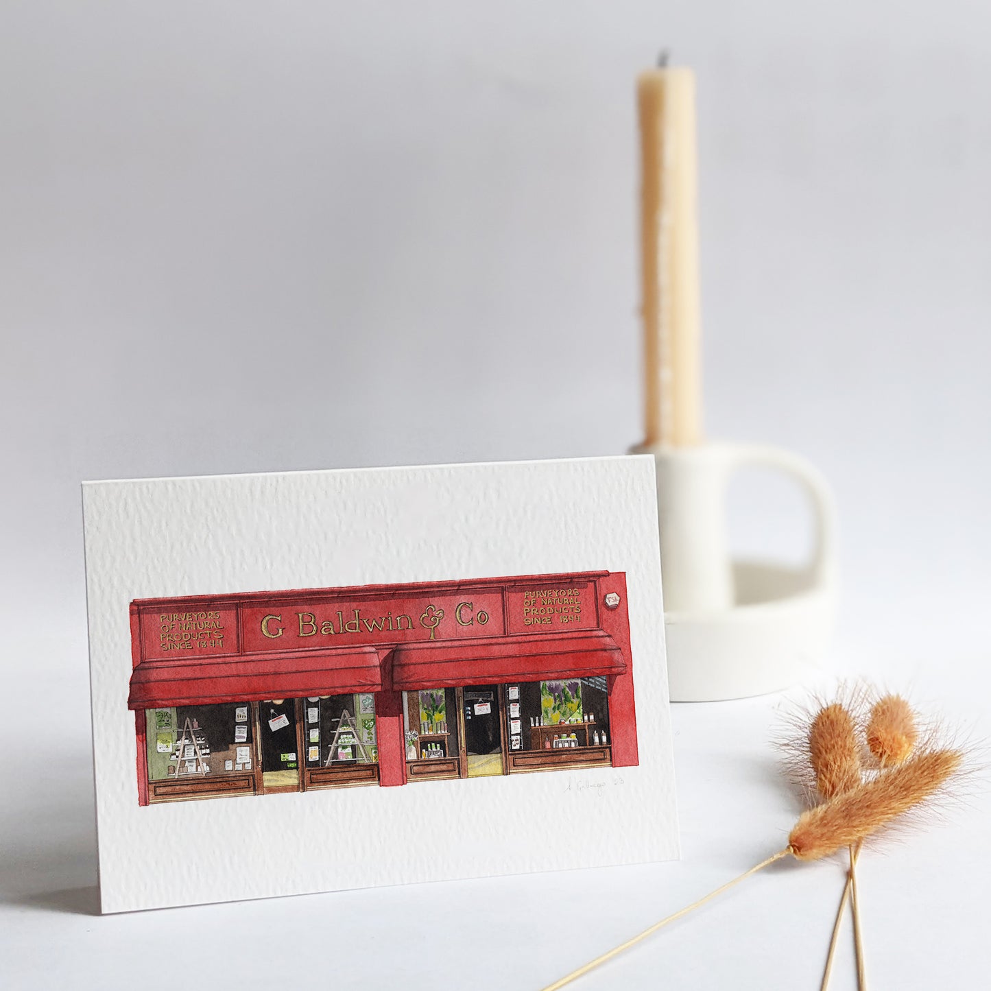 Elephant & Castle - G Baldwin & Co - Greeting card with envelope