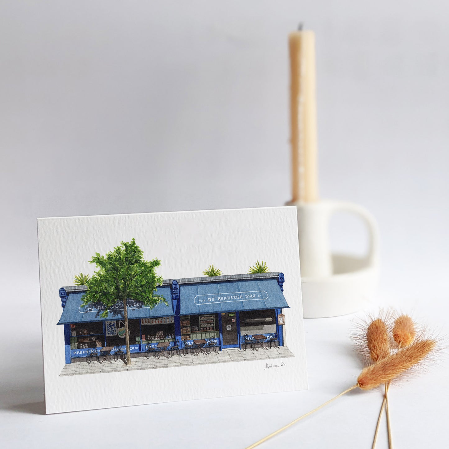 Islington - De Beauvoir Deli - Greeting card with envelope - Dalston