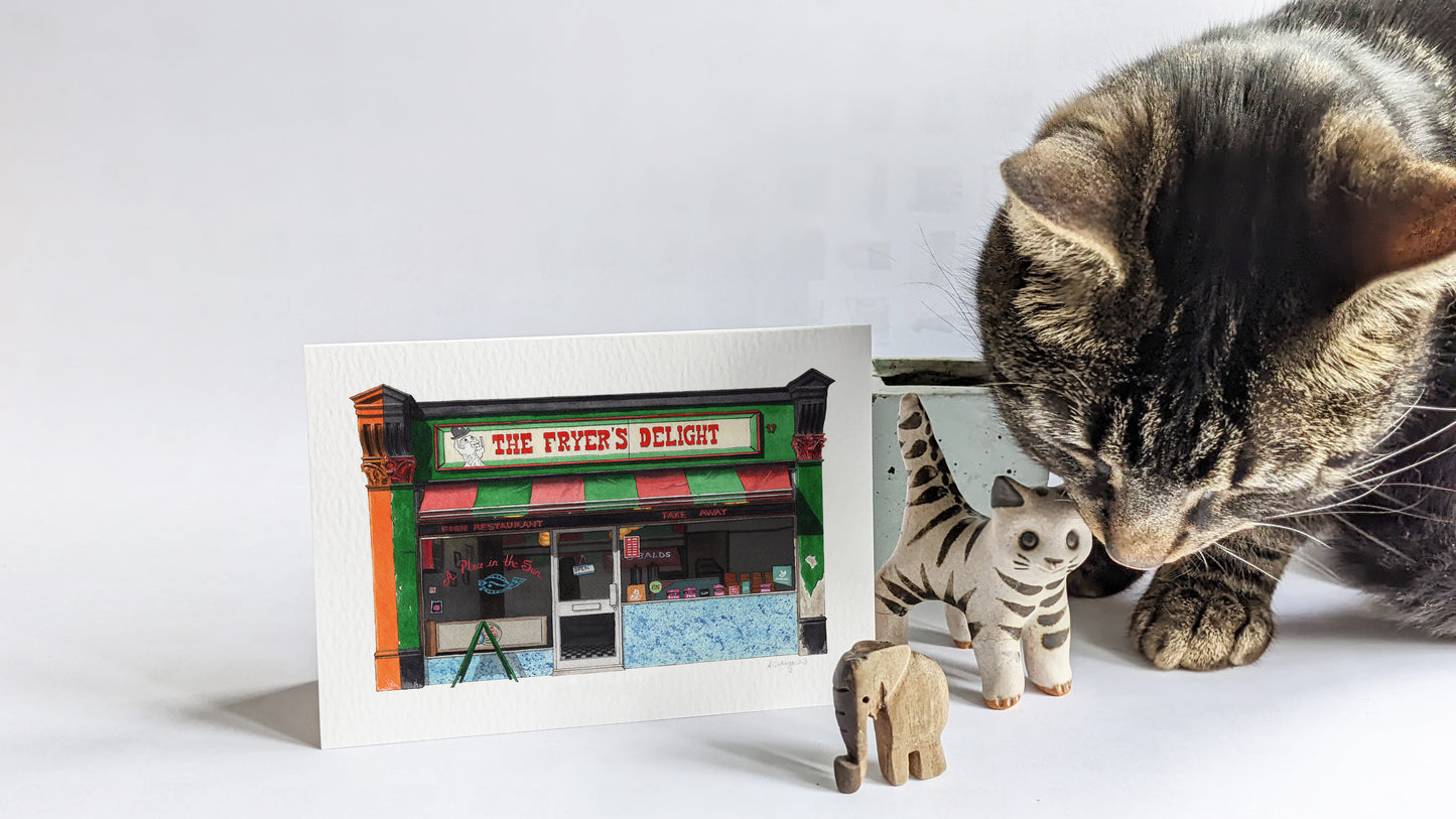 Holborn - The Fryer's Delight - Greeting card with envelope