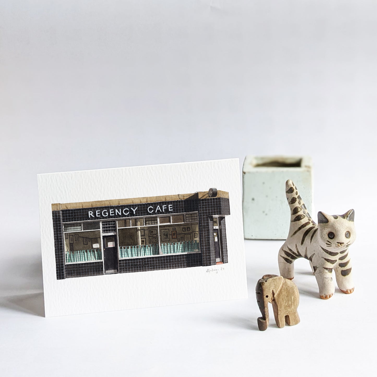 Pimlico - Regency Cafe - Greeting card with envelope - Victoria