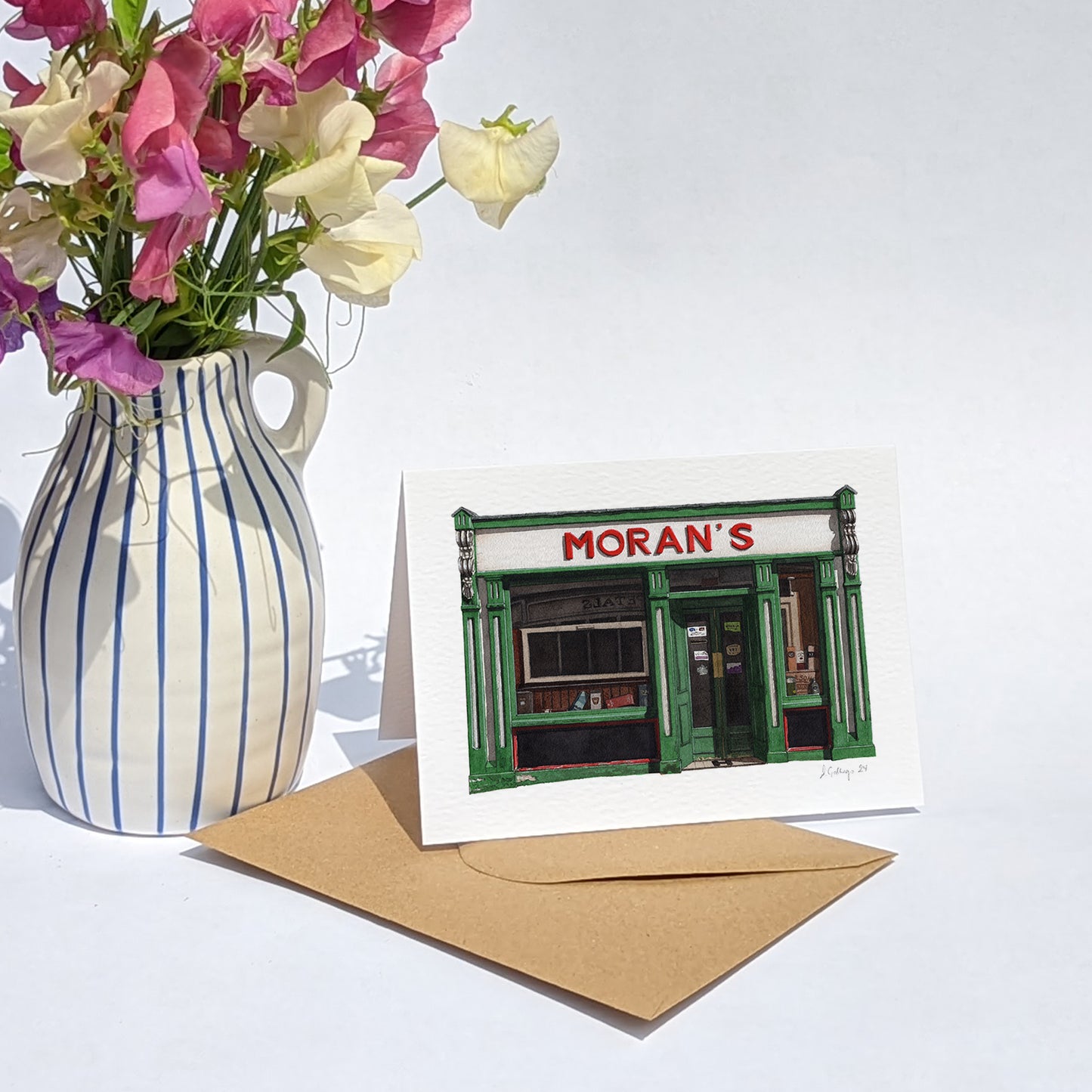 Westport - Moran's - Greeting card with envelope - Co. Mayo, Ireland.