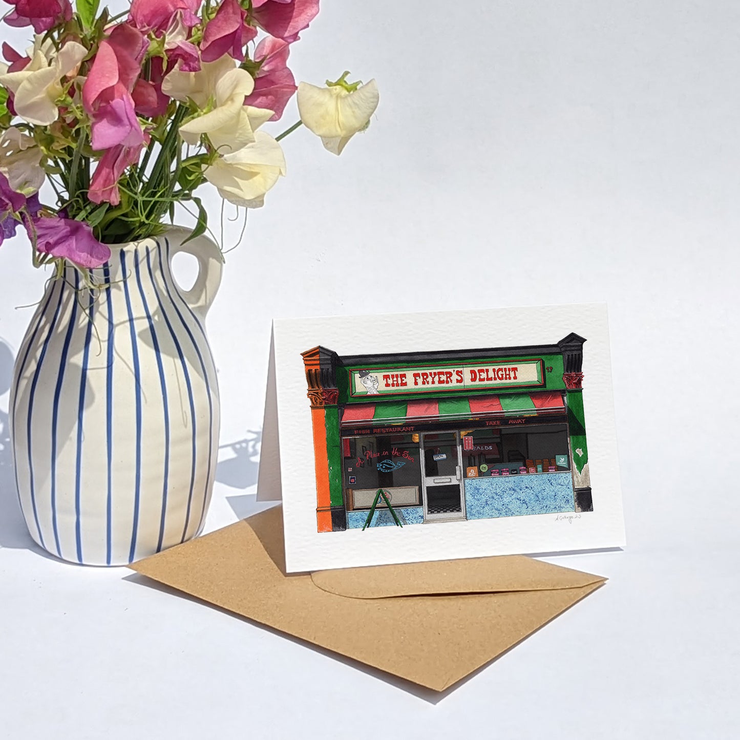 Holborn - The Fryer's Delight - Greeting card with envelope