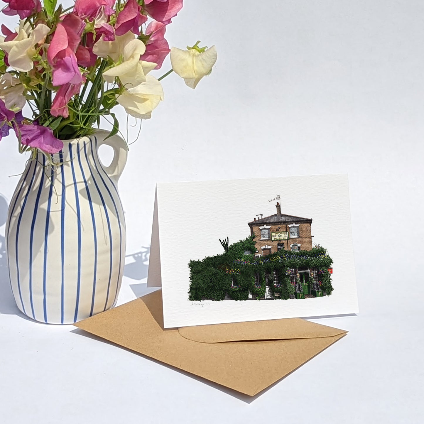 Finsbury Park - Faltering Fullback - Greeting card with envelope - Islington