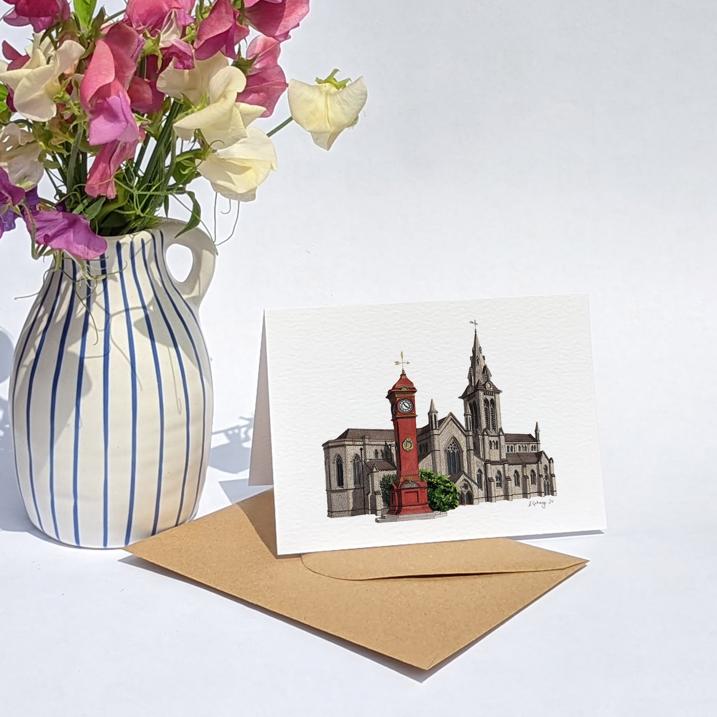 Highbury Place Clocktower - Greeting card with envelope