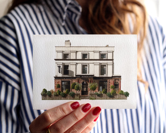 West Dulwich - The Rosendale Pub (NEW) - Greeting card with envelope
