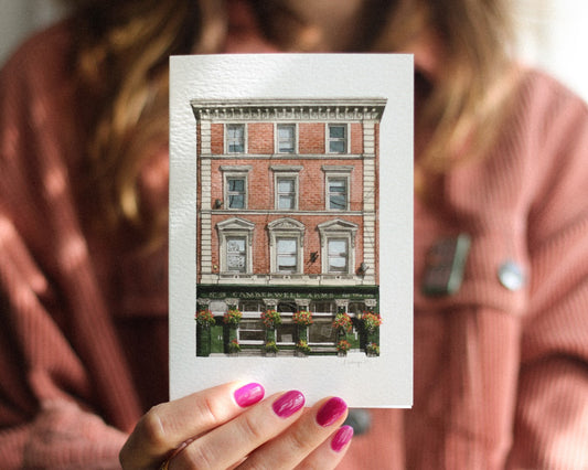 Camberwell - The Camberwell Arms - Greeting card with envelope