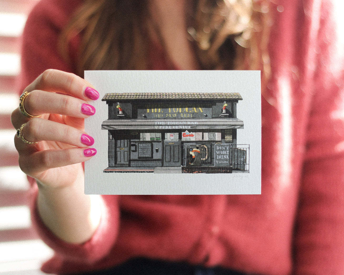 Soho - The Toucan - Greeting card with envelope