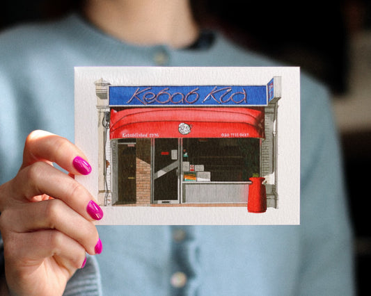 Fulham - Kebab Kid - Greeting card with envelope