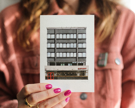 Elephant & Castle - The Elephant & Castle pub - Greeting card with envelope