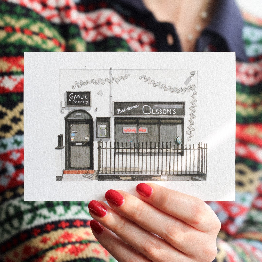 Soho - Garlic & Shots - Greeting card with envelope