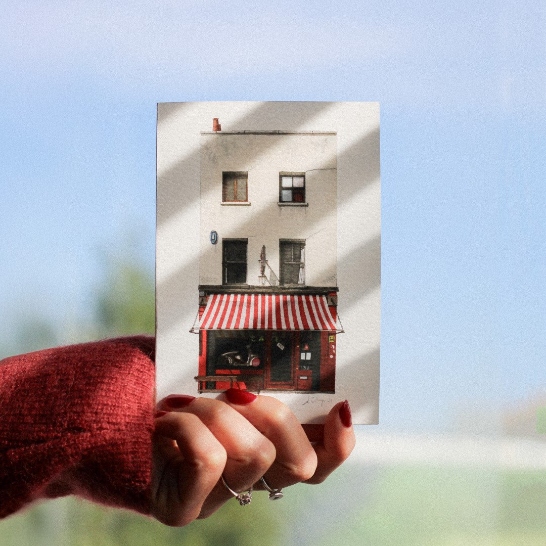 Waterloo - Scootercaffe - Greeting card with envelope