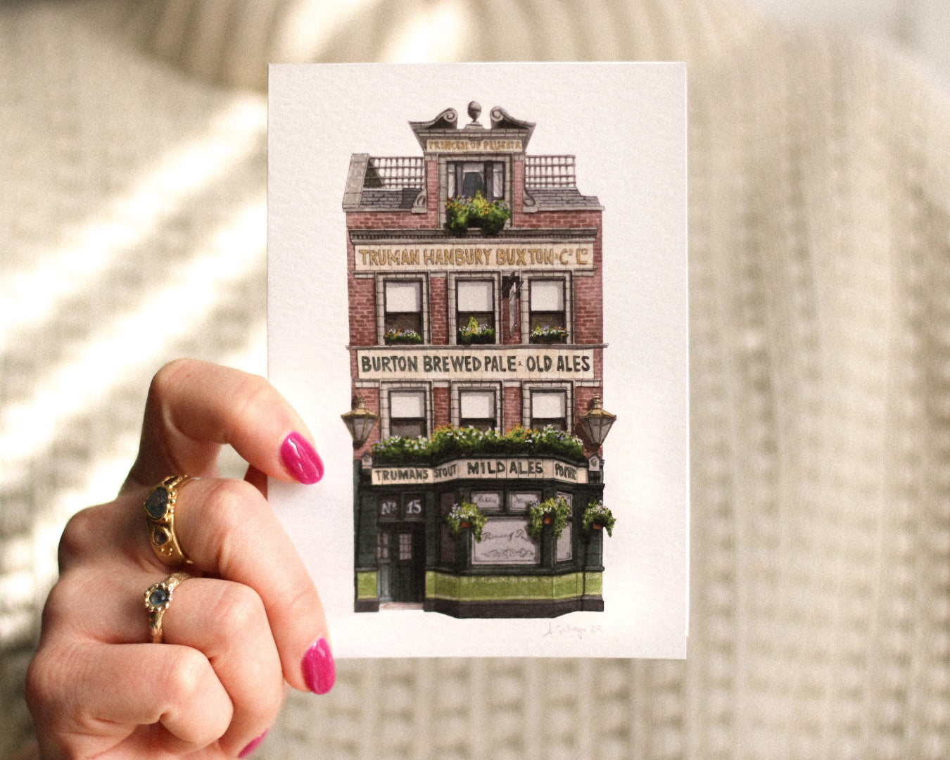 Tower Bridge - Princess of Prussia - Greeting card with envelope