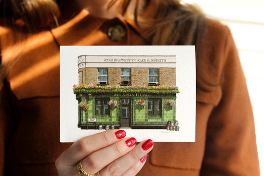 Greenwich - The Pelton Arms - Greeting card with envelope