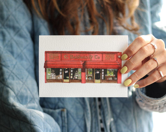 Elephant & Castle - G Baldwin & Co - Greeting card with envelope