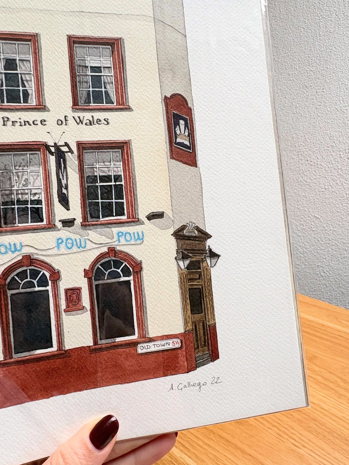 Clapham - Prince of Wales - Original watercolour painting (unframed)