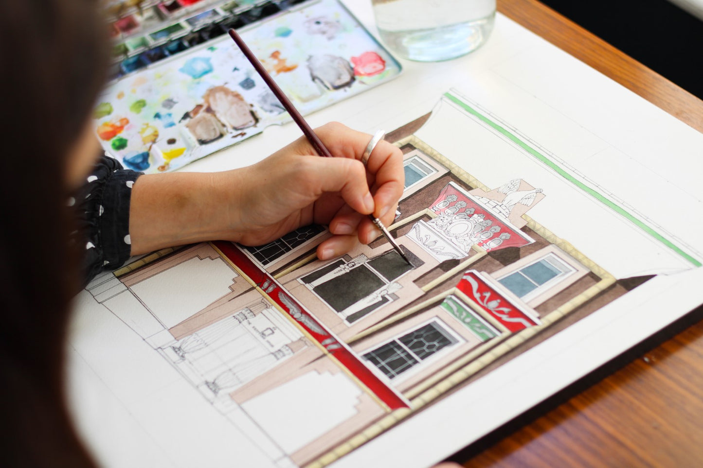 Cornwall - Penzance - The Egyptian House - Giclée Print (unframed)